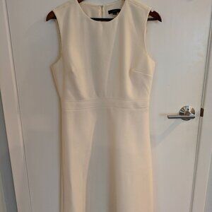 J.Crew Women’s Wool Cream Sleeveless Shift Dress | Timeless Classic